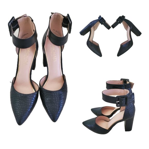 Michael By Michael Shannon Women's Romina Ankle Strap Pump Black Size 7 - Picture 7 of 16